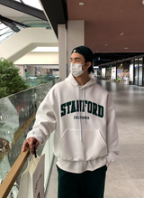  Urban Stanford Double Middle Cloth Embroidery Hoodie