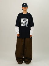 ADシークレット レイヤード ロングスリーブ T
