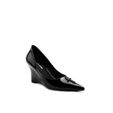 Colorful Bridge丨Crucifix Cross Series Black Wedge Heels Women's Shoes