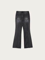 (W) Slit Flare Denim