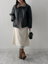 [Brushed Lining] Poe Wrap Bustier T-Shirt