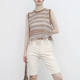 Miju's Fringe Sleeveless Knitwear