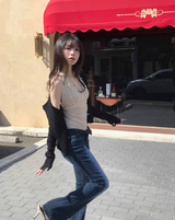 ペンシルホルター & レーススリーブレストップス