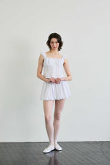  CUDDLY BALLOON SKIRT PANTS / WHITE