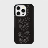 bigmurmurbears glass bumper case (glossy / black)