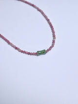  All surgical steel rhodonite natural gemstone choker