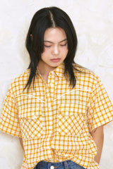 ALARM ラインウェスタンシャツ (YELLOW)