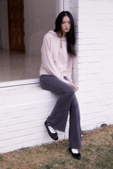 Classic slit Bootcut Pant (CHARCOAL)