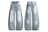 Linear Brushed Wide Denim