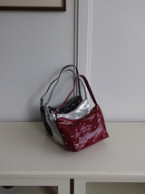 ENAMEL STUD HOBO BAG (3COLORS!)