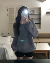 Bayes Boat Neck Boucle Knit