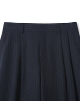 レンティックサイドピンタックストライプスラックス