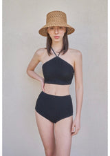 Stella Knit Top and Bottom Set Black