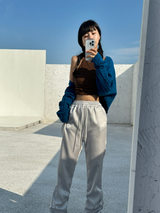 (FALL/WINTER KNIT) ニットストリッピードセミクロッピードレイヤードインナータートルネックタンク- 2 カラー