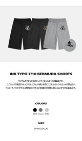 INK TYPO 7/10 バミューダショーツ (3color)