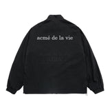24FW  BASIC LOGO NYLON SET UP JACKET BLACK 