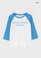 [MADE] コンジコントラストラグラン3/4スリーブTシャツ