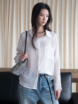 Old Money Sheer Ramie Shirt