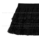 Bohemian lace frill tiered skirt