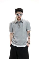 Double Layer Pin Detail Polo