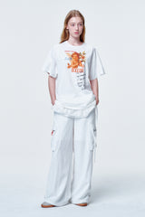 ルーズフィットTシャツ フラワーエンジェル