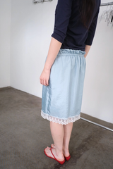 silky satin skirt (3c)