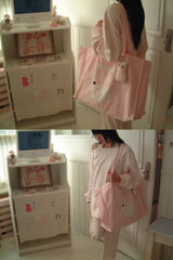 [BITTE DOSAN X SHAKIRI] PINK DOOR REVERSIBLE BAG (PINK)