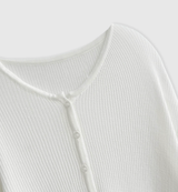 Loop Summer Ribbed Knit Cardigan / 4 colors