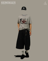 DZ Retro Star Printing Crop 1/2 T