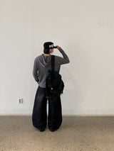  River Taken Pintuck Balloon Denim Pants 3C