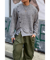 Line Button Knit