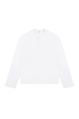 Boxy Henley Long Sleeve Tee