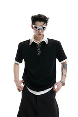 Double Layer Pin Detail Polo