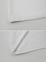 Ribbon Strap One Shoulder Slim T-Shirt (3color)