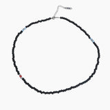 Men's Necklace Black Beads_CLEF TREMOLO NEC