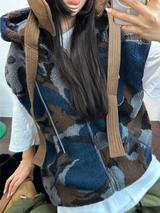 ヒーター❤カーゴオーバーロングバンディングパンツ 🩶🖤🤎💚4COLOR
