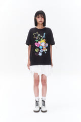 KIRSH X SUNONEBIRDグラフィックリーズフィットTシャツ - チャコール