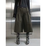 V-YOKE GATHERED PANTS