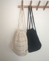 Naro Punching Knit String Backpack