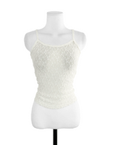 thin & flower square sleeveless top