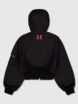 Circle Denim Bomber Jacket (Black)