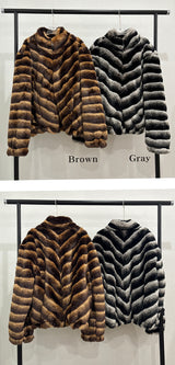 [F/W] Wave fur gradation padding jumper(2color)