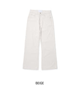 ライデン コットン セミフレア パンツ