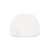 VA Stud Angora Hunting Cap / Ivory