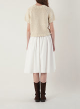 Button midi skirt