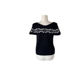 Ulba Snowflake Nordic Short Sleeve Knit