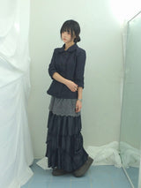 Semi-A-Line Double Button Jacket
