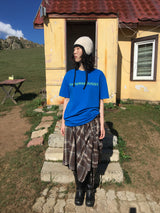 YWD ロゴTシャツ_ブルー