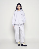 25FW BORDER LINE BASIC LOGO HOODIE MELANGE