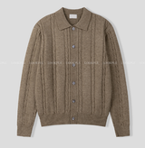 all-day cloth knit collar cardigan